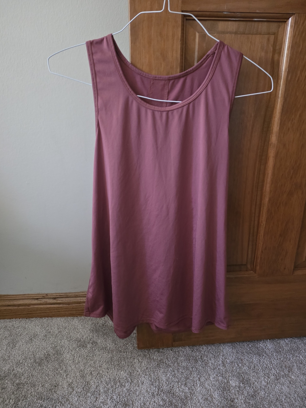 Women’s Sleeveless Silky Tank Top - Mauve Pink